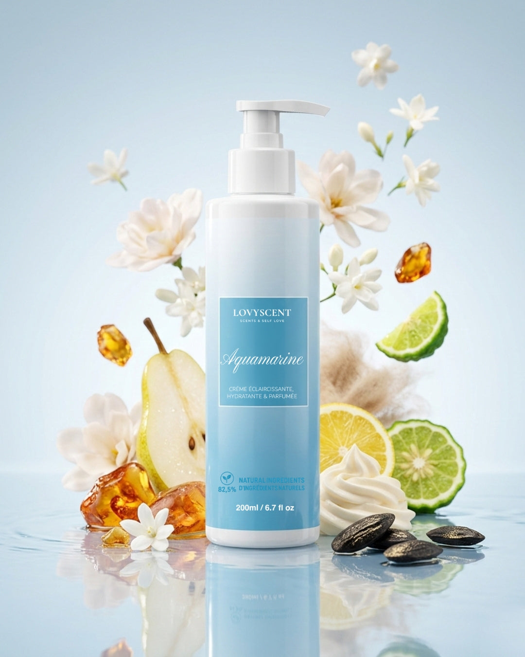 Aquamarine Crème éclaircissante, hydratante & parfumée